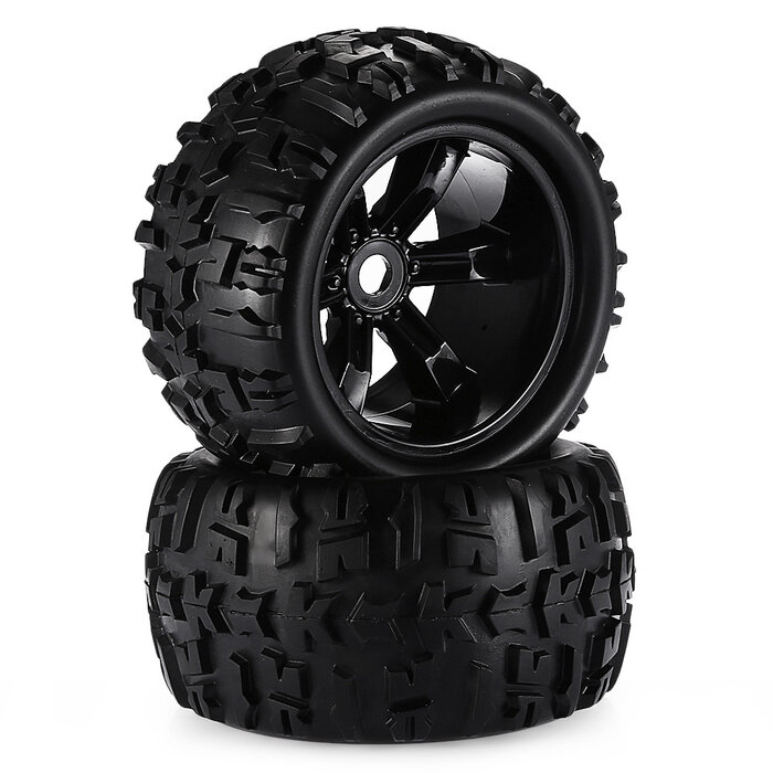 ZD Racing MT-8 Voorgelijmde Monster Truck Banden met Velgen – Set van 2