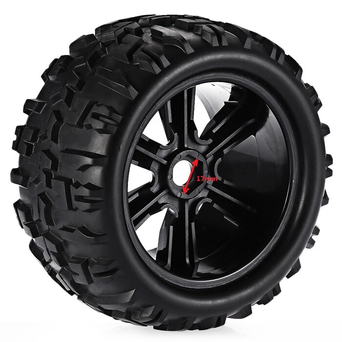 ZD Racing MT-8 Voorgelijmde Monster Truck Banden met Velgen – Set van 2