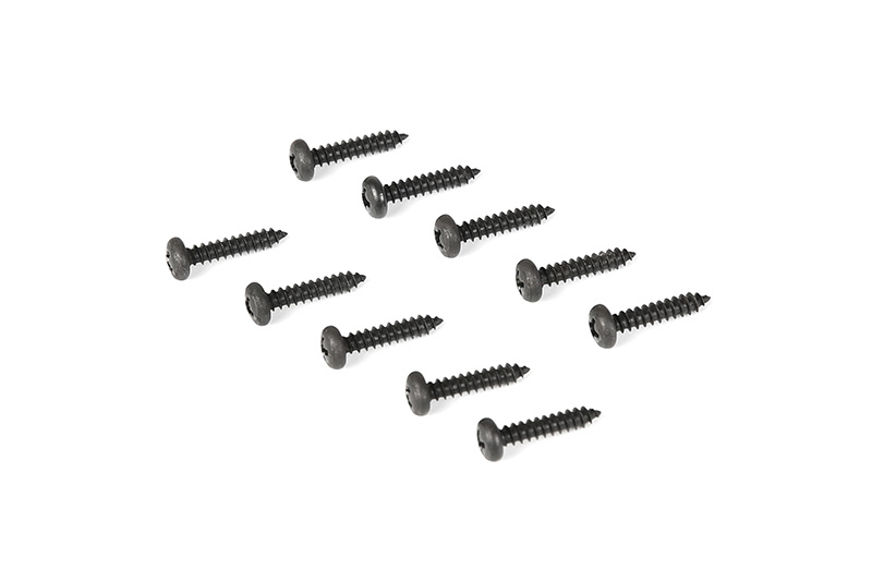 RovanSports Zelftappende Kruiskop Lenskopschroef M4 × 18 mm – Zwart – 10 stuks