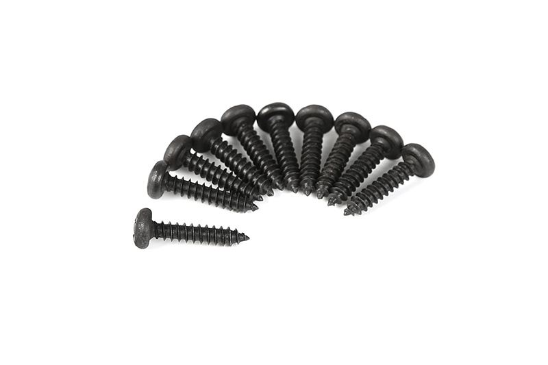 RovanSports Zelftappende Kruiskop Lenskopschroef M4 × 18 mm – Zwart – 10 stuks