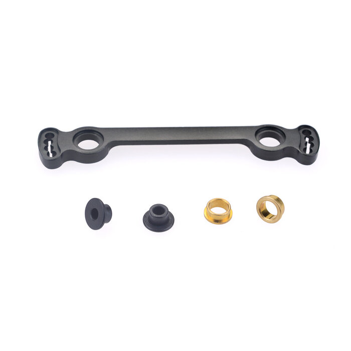 ZD Racing 8146 CNC Aluminium Steering Connecting Plate – Orange / Titanium