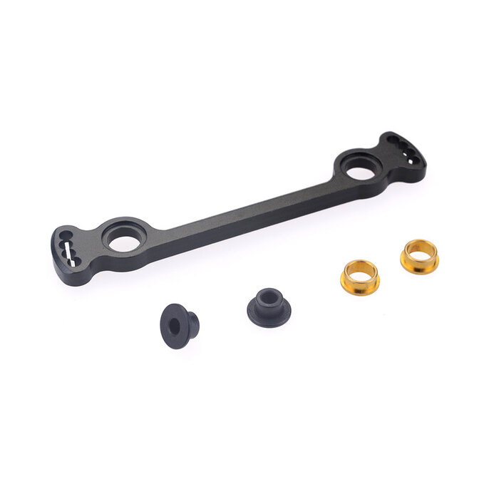 ZD Racing 8146 CNC Aluminium Steering Connecting Plate – Orange / Titanium