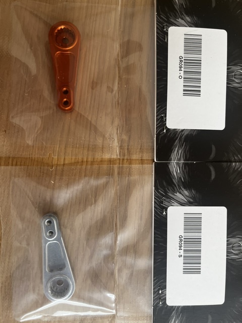 GTBRacing GTB Racing Aluminium 17T Servo Stuurarm voor HPI Baja – Zilver / Oranje