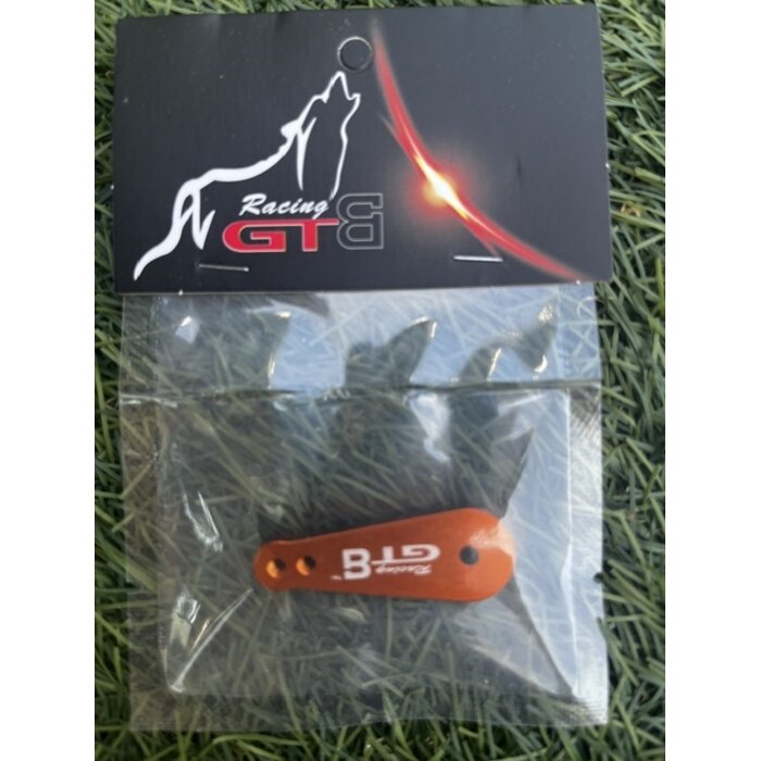 GTBRacing GTB Racing Aluminium 17T Steering Servo Arm for HPI Baja – Silver / Orange