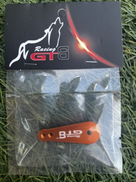 GTBRacing GTB Racing Aluminium 17T Servo Stuurarm voor HPI Baja – Zilver / Oranje