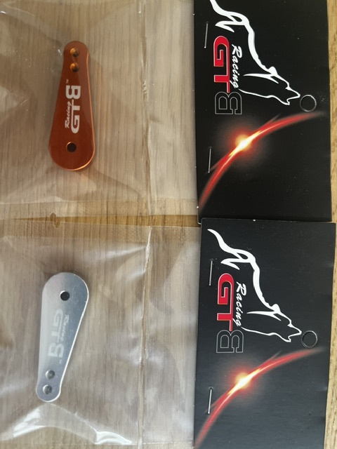 GTBRacing GTB Racing Aluminium 17T Servo Stuurarm voor HPI Baja – Zilver / Oranje
