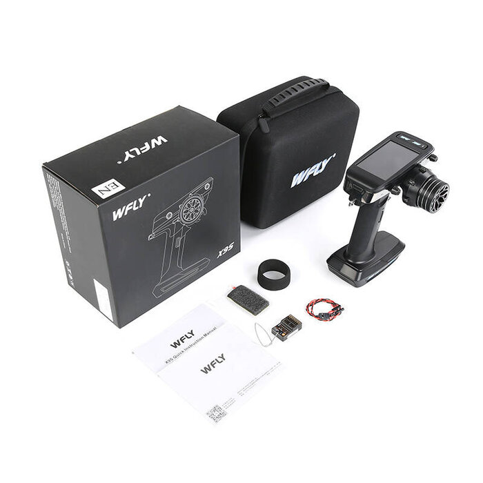 WFLY X9S RC car Radio Transmitter with 9 Channels and led Screen + Receiver RG209S