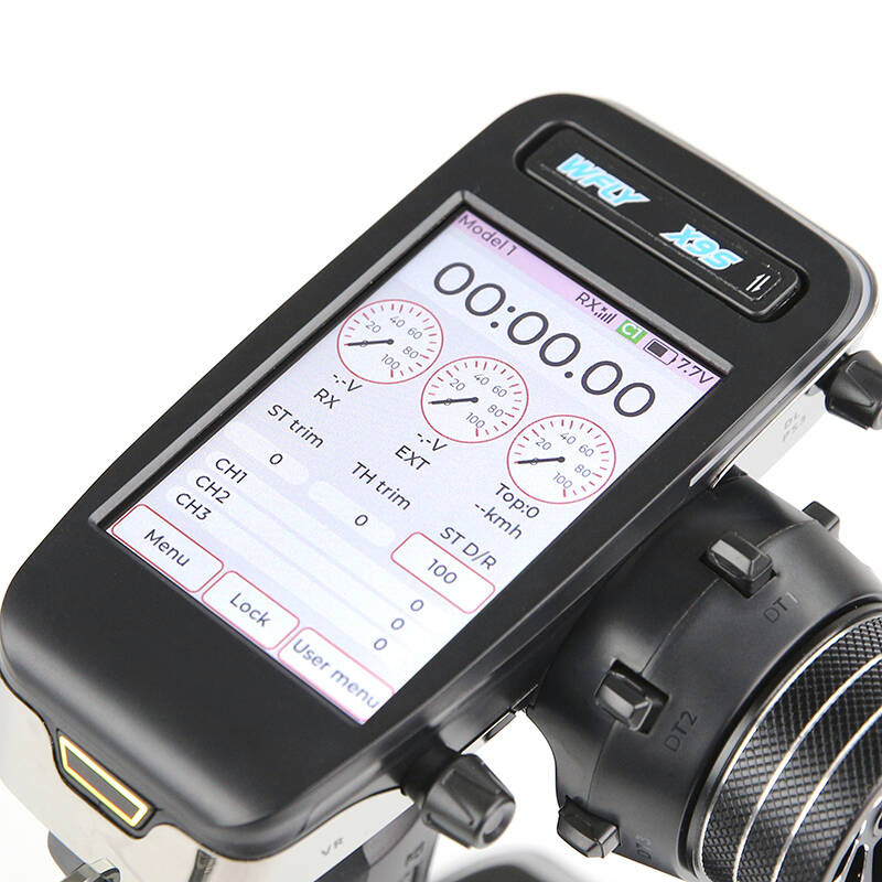 WFLY X9S RC car Radio Transmitter with 9 Channels and led Screen + Receiver RG209S