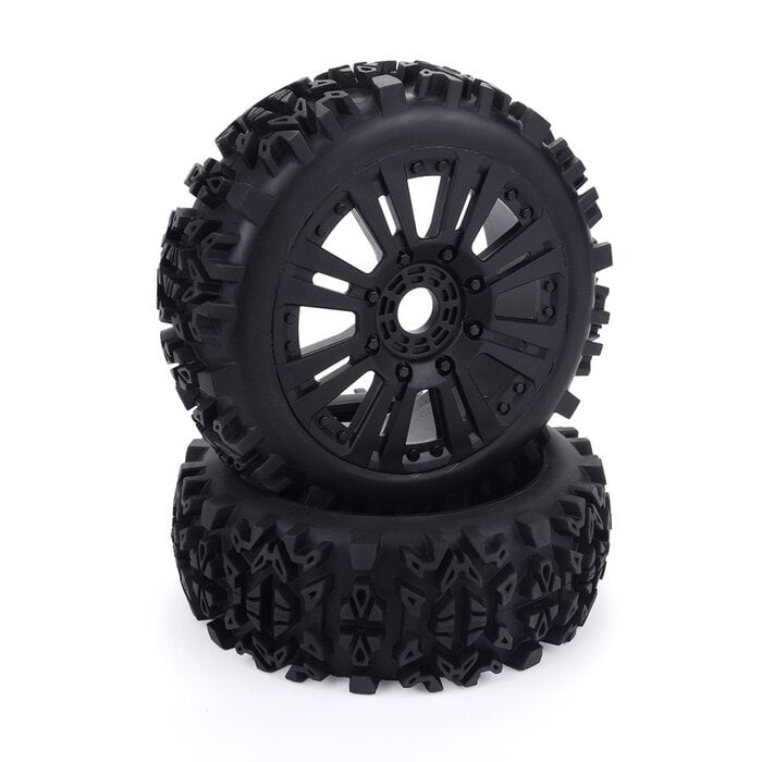 ZD Racing Vormontierte Offroad-Reifen mit Felgen – 2 Stück – MT-8 / 08421