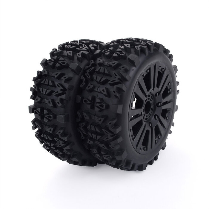 ZD Racing Pre-Glued Off-Road Tires with Wheels – 2 pcs – MT-8 / 08421