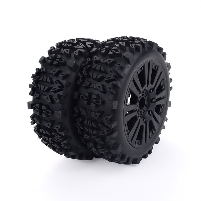ZD Racing Vormontierte Offroad-Reifen mit Felgen – 2 Stück – MT-8 / 08421