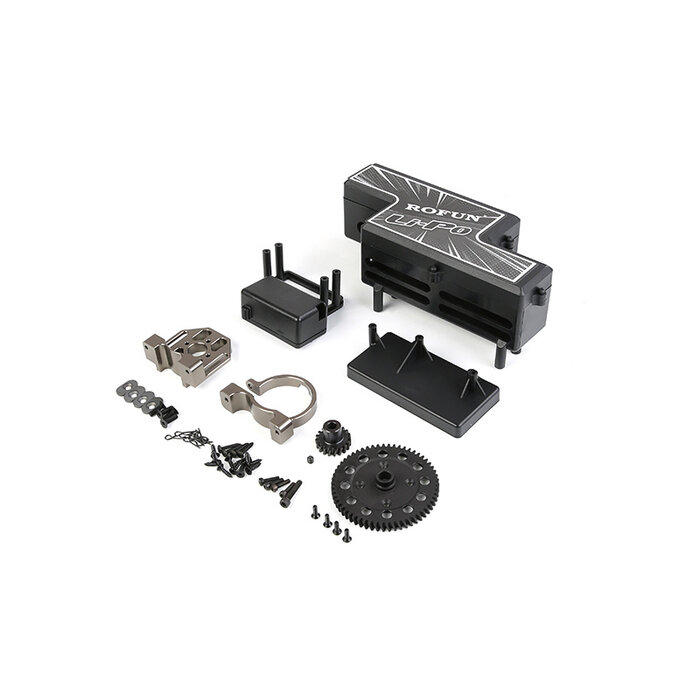 RovanLosi Rofun LT/V5 Öl-zu-Elektro Umrüstset (Ohne Antrieb) – Kompatibel mit 56118 Sensored Brushless Motor