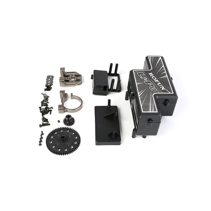 RovanLosi Rofun LT/V5 Öl-zu-Elektro Umrüstset (Ohne Antrieb) – Kompatibel mit 56118 Sensored Brushless Motor