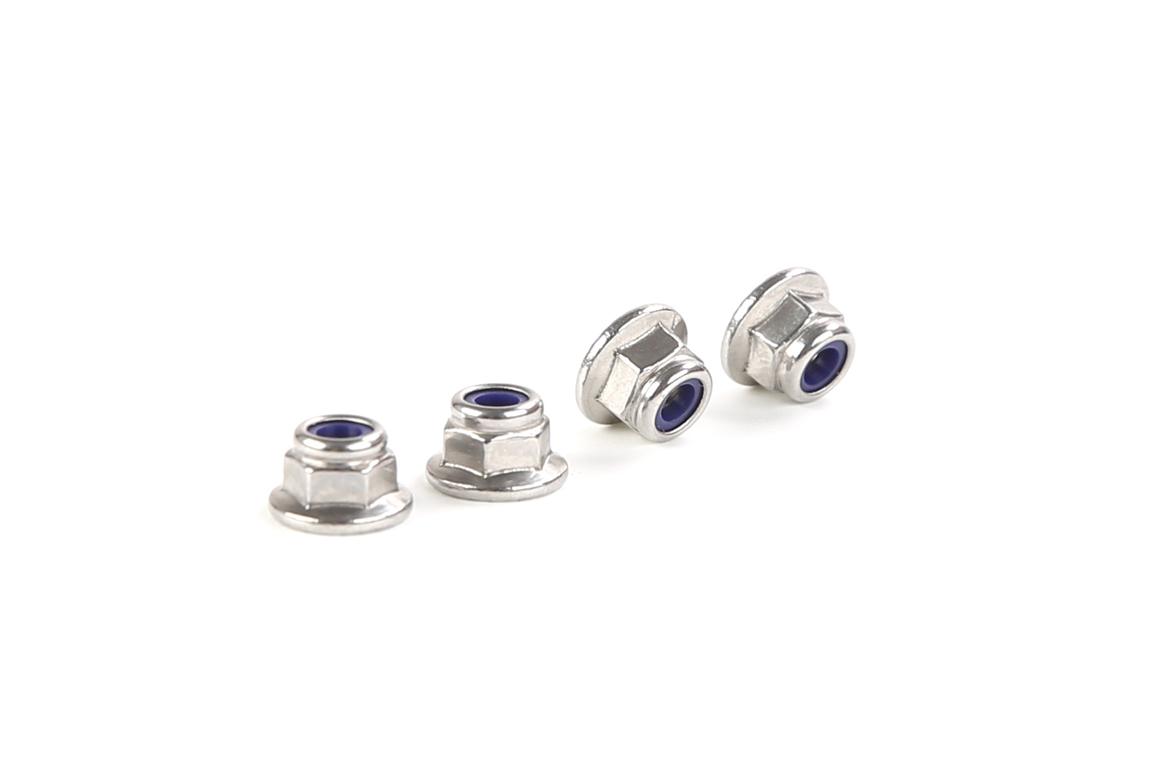 Rofun 68301 Rovan BAHA 10B Stainless steel M4 flange anti-loosening nut (ribbed) – Original replacement part – 4 pcs