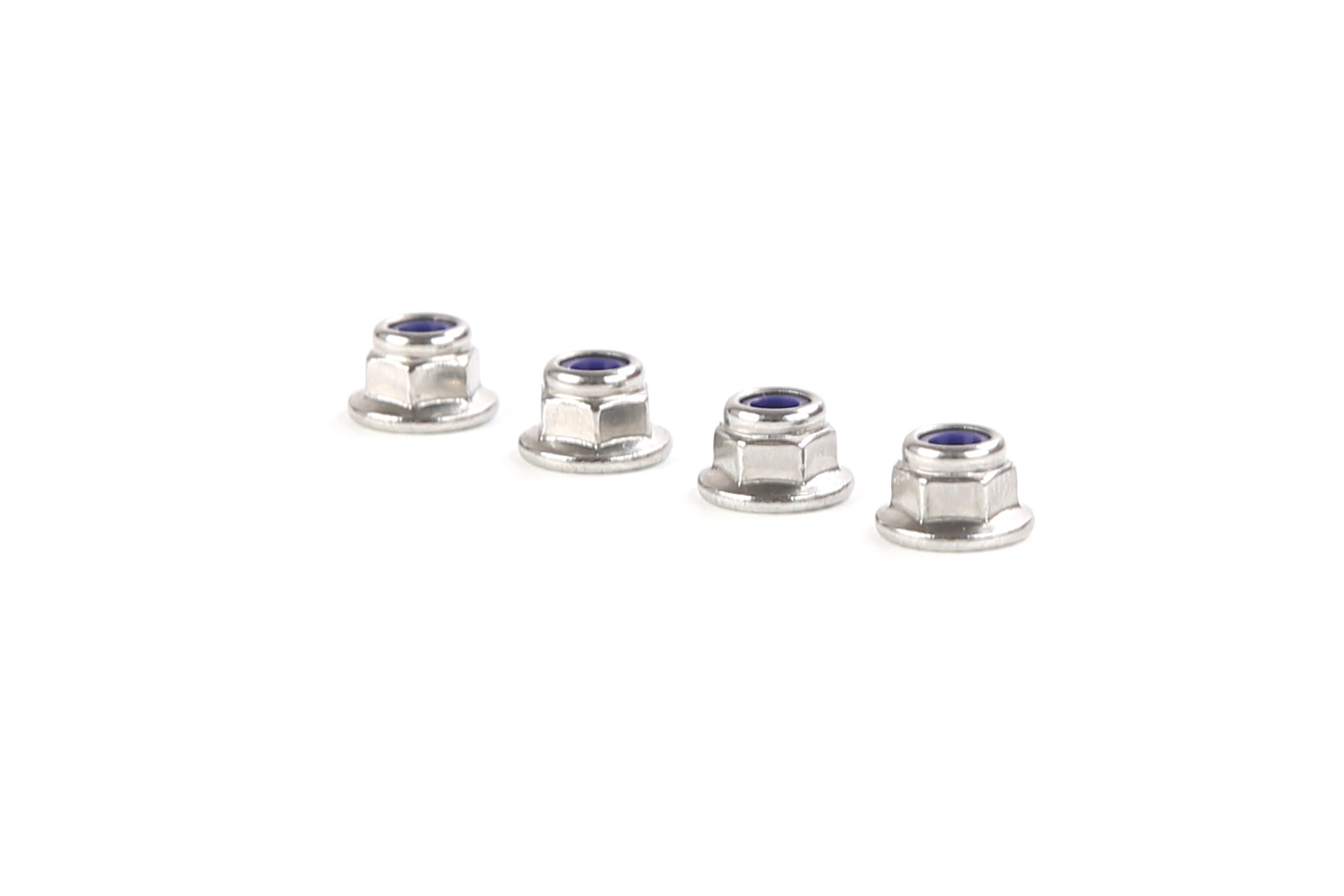 Rofun 68301 Rovan BAHA 10B Stainless steel M4 flange anti-loosening nut (ribbed) – Original replacement part – 4 pcs