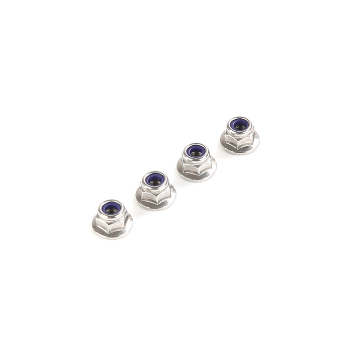 Rofun 68301 Rovan BAHA 10B Rvs m4 flensborgmoer (ribbed) – origineel vervangingsonderdeel – 4 stuks