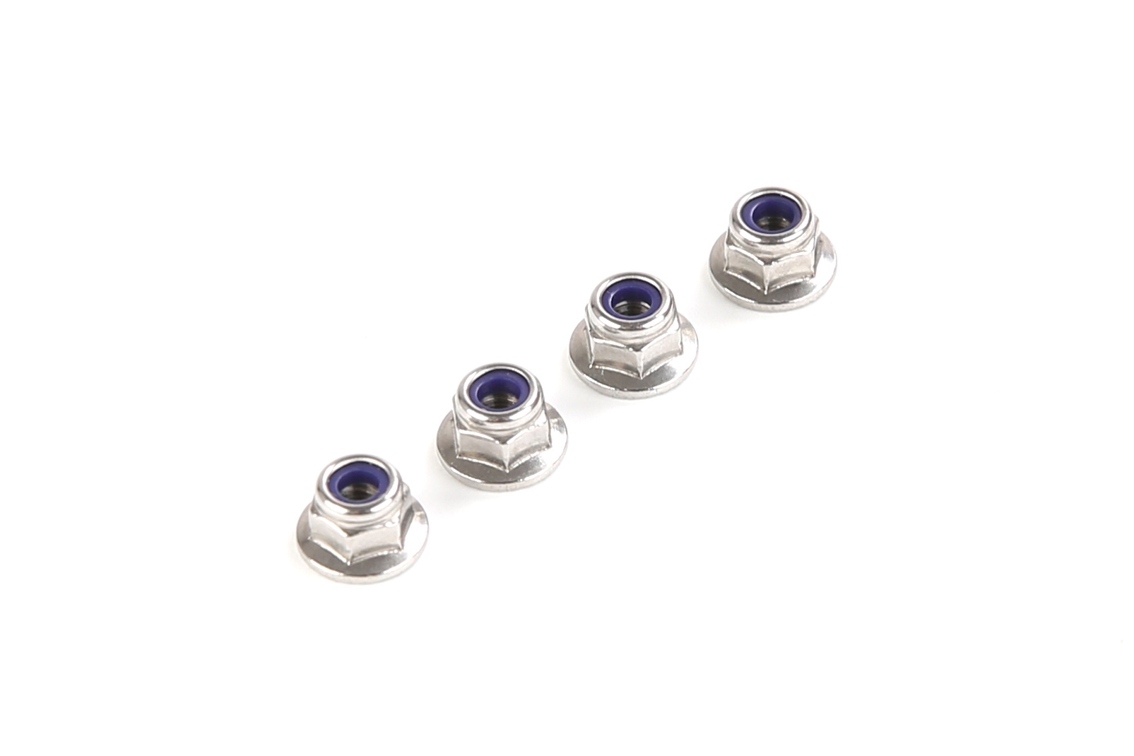 Rofun 68301 Rovan BAHA 10B Edelstahl m4 flansch-sicherungsmutter (ribbed) – Original Ersatzteil – 4 Stück