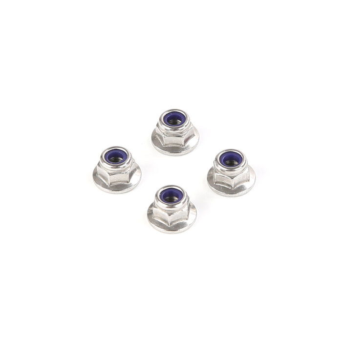Rofun 68301 Rovan BAHA 10B Rvs m4 flensborgmoer (ribbed) – origineel vervangingsonderdeel – 4 stuks
