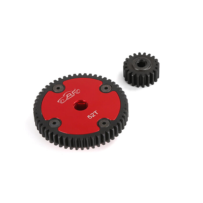 RovanSports BAHA Metalen High Speed Tandwielset 52T/20T voor Hex Clutch Cup