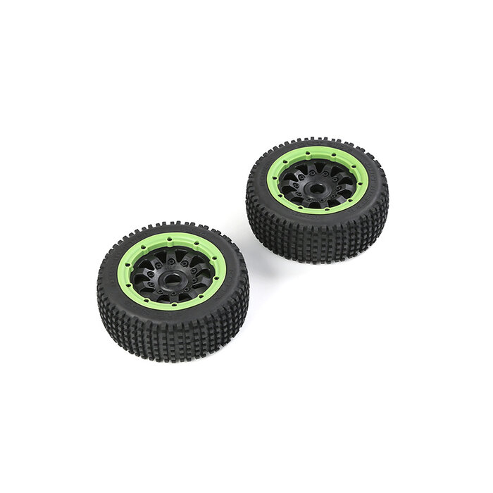 RovanLosi Rofun LT (Losi 5ive-T Compatible) Reinforced Outside Dirt Buster Mini-Pin Wheel Set 170x60 mm for V5 / BAHA 5S (4WD) – 2 pcs – Various Beadlock Colors