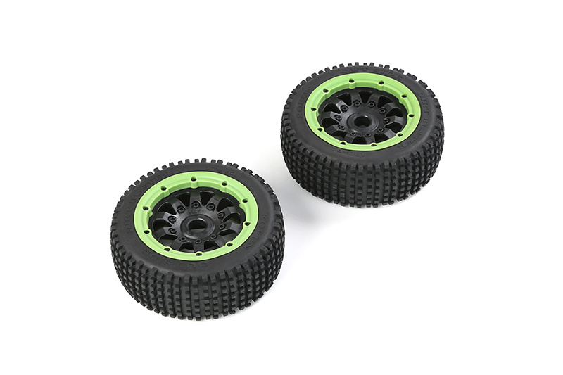 RovanLosi Rofun LT (Losi 5ive-T Compatible) Reinforced Outside Dirt Buster Mini-Pin Wheel Set 170x60 mm for V5 / BAHA 5S (4WD) – 2 pcs – Various Beadlock Colors