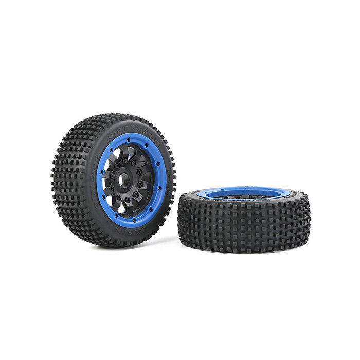 RovanLosi Rofun LT (Losi 5ive-T Compatible) Reinforced Outside Dirt Buster Mini-Pin Wheel Set 170x60 mm for V5 / BAHA 5S (4WD) – 2 pcs – Various Beadlock Colors