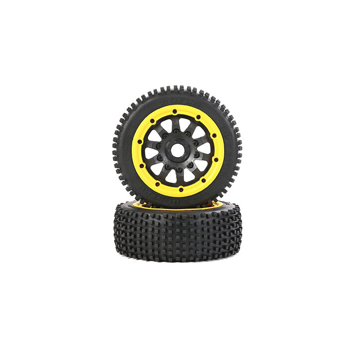 RovanLosi Rofun LT (Losi 5ive-T Compatible) Reinforced Outside Dirt Buster Mini-Pin Wheel Set 170x60 mm for V5 / BAHA 5S (4WD) – 2 pcs – Various Beadlock Colors