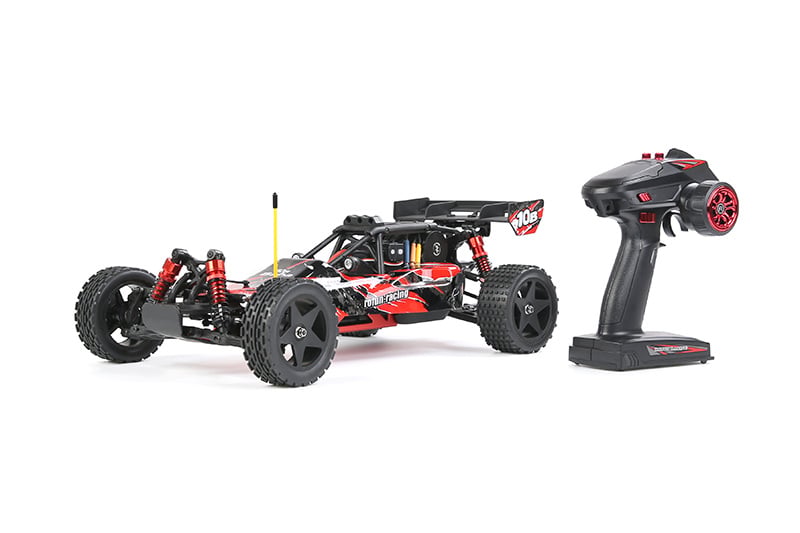RovanSports BAHA 10B 1/10 Brushless Off-Road Buggy – 3652 3800KV Motor – 60A ESC – 2S – 2.4GHz RTR (A suitable 2S LiPo drive battery is the main item that must be purchased separately) - Red