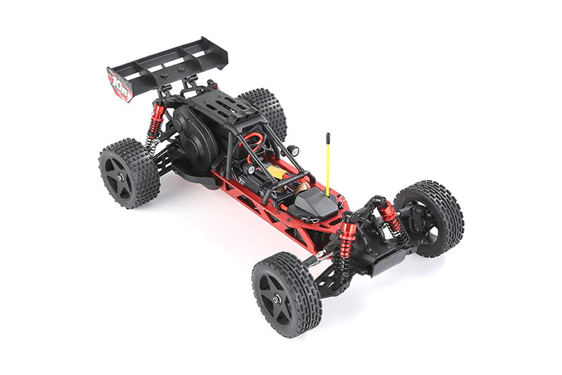 RovanSports BAHA 10B 1/10 Brushless Off-Road Buggy – 3652 3800KV Motor – 60A ESC – 2S – 2.4GHz RTR (A suitable 2S LiPo drive battery is the main item that must be purchased separately) - Red