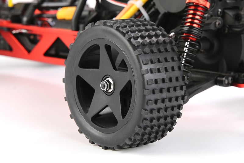 RovanSports BAHA 10B 1/10 Brushless Off-Road Buggy – 3652 3800KV Motor – 60A ESC – 2S – 2.4GHz RTR (A suitable 2S LiPo drive battery is the main item that must be purchased separately) - Red