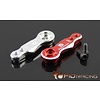 FIDRacing CNC Alu Steering servo arm 18T. in silver or red /  CNC Alu stuurservo-arm 18tands