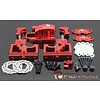 FIDRacing Centre Diff Bracket Adjustable Calipers Version (silver and red)