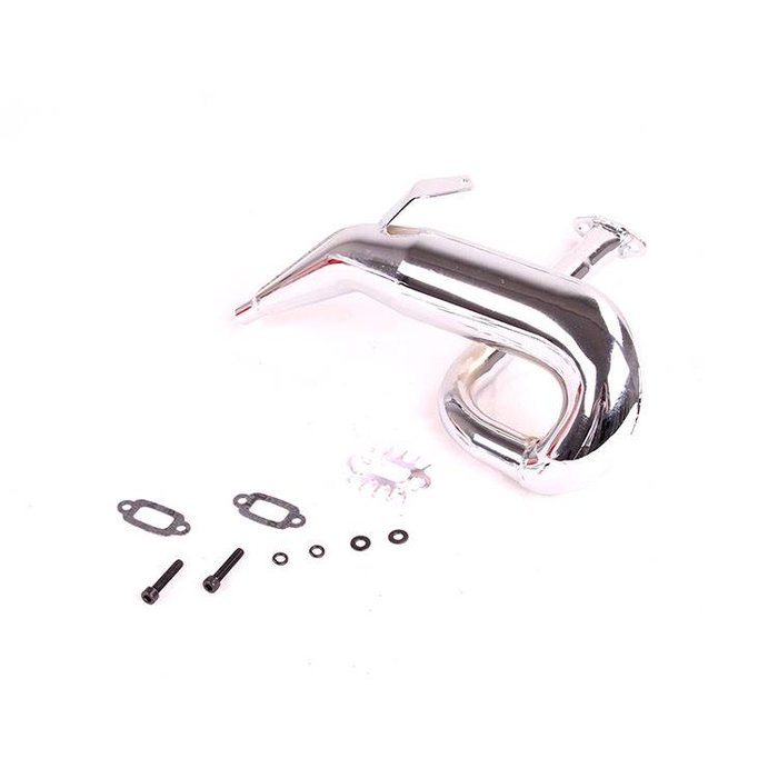 RovanSports Updated uitlaat / exhaust pipe Dominator met of zonder geluidsdemper