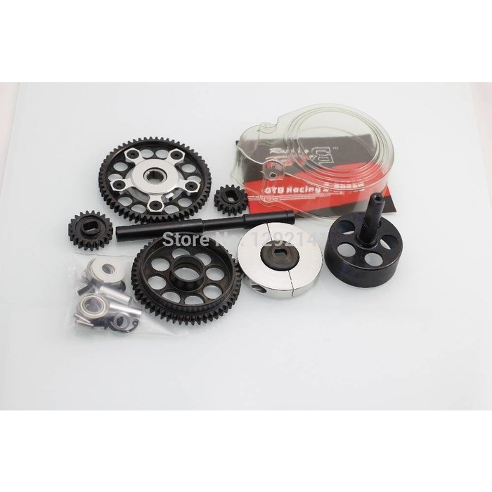 GTBRacing 2 speed gear system (gear ratio 16T:58T 21T:53T)