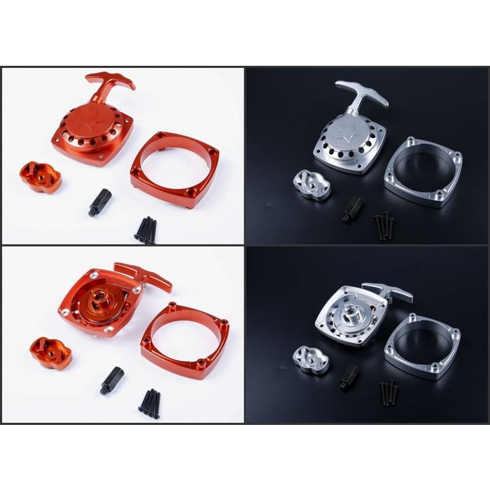 RovanSports CNC alu trekstarter makkelijk startend (geen speciaal vliegwiel nodig)