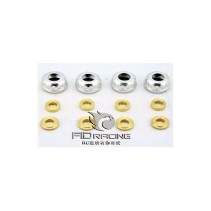 FIDRacing Alu shock nuts and seald to prevent oil leaking