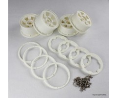 RovanSports Plastic super star wheel with beadlock ring and screws (set)