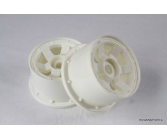 RovanSports Rear plastic super star wheel 2pc. in wit of groen
