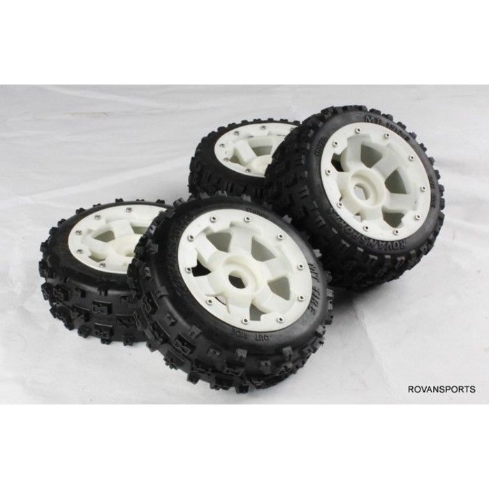 RovanSports New knobby wheel set with plastic super star wheel(4pcs/set) 170x60 + 170x80