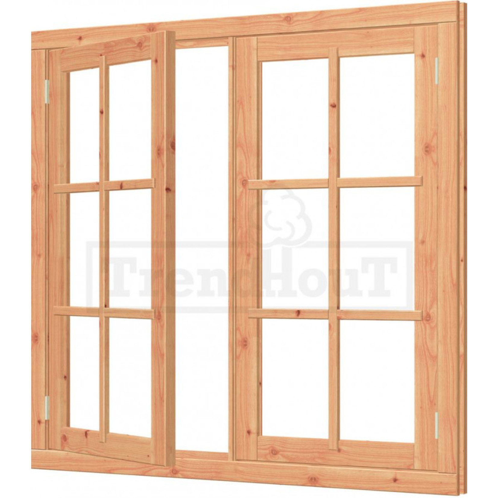 Douglas dubbel draairaam 151.5x143cm