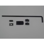 Grondhendel compleet set zwart 60 cm