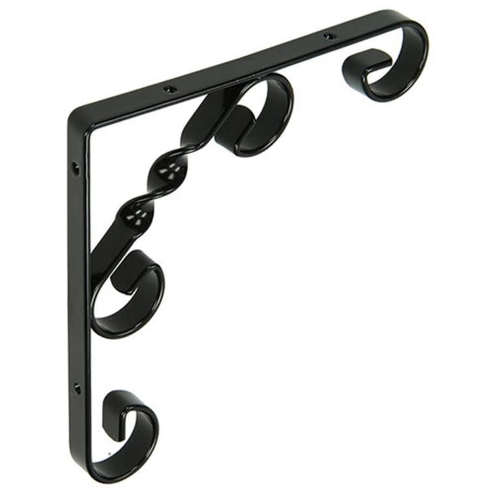 Sierlijke Plankendrager zwart 150x150mm