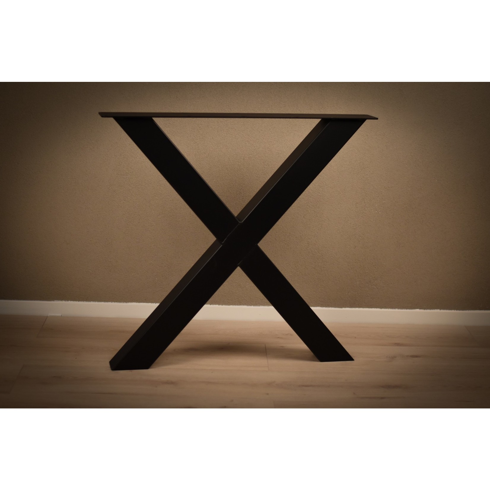 Set Stalen tafel poten X