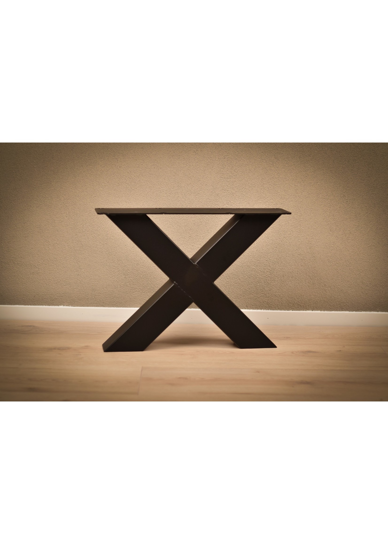 Set Stalen tafel poten X