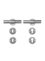 T model incl rozet RVS Ø19x105mm / lengte 120mm