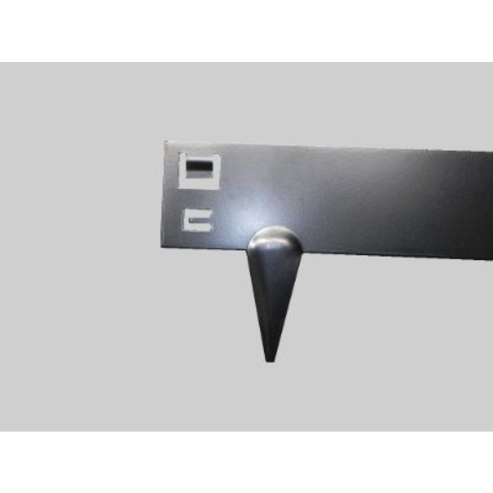 Metalen kantopsluiting Zwart L 1060mm H 160mm