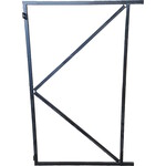 Verstelbaar poortframe 155 cm Breedte 90 cm  -zwart-