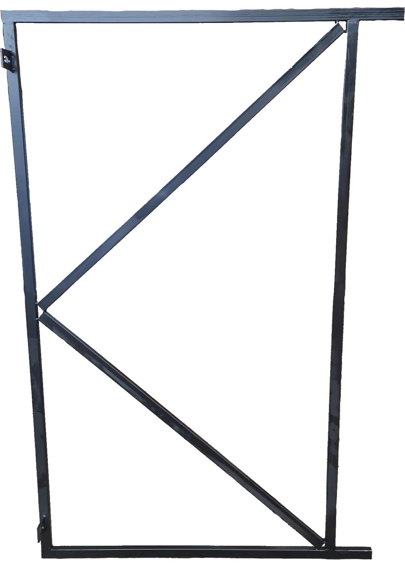 Verstelbaar poortframe 155 cm Breedte 90 cm  -zwart-