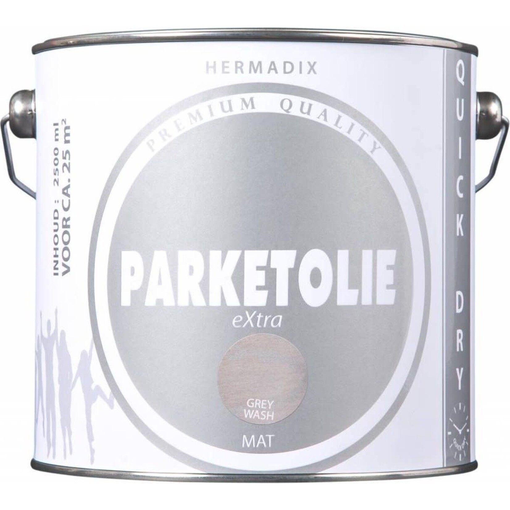Hermadix Parket Olie 2.5 liter Grey wash