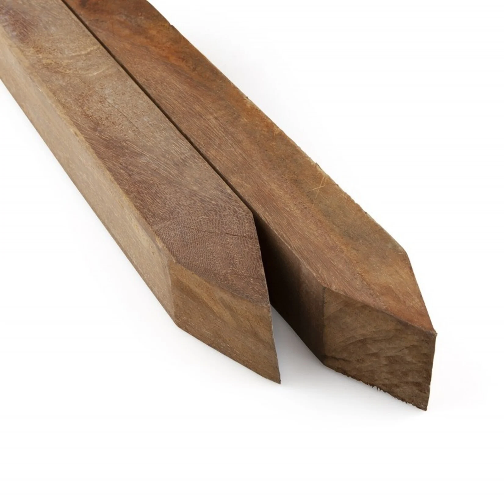 Hardhouten paal 65x65mm  gepunt 2.75m